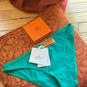 HERMES Emerald Green swim bottom : size 38 (size 6)